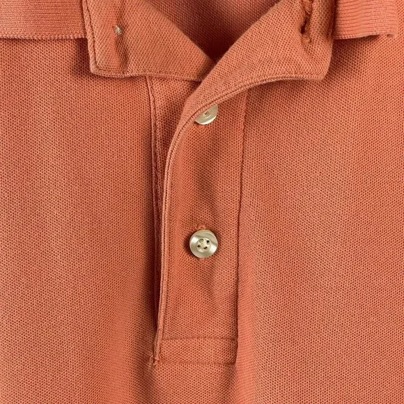 Foundry Men's Short Sleeve Polo Shirt Coral Color Size 3XL - Picture 3 of 7
